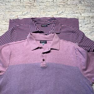 2- men's Medium Cam Newton Polo's